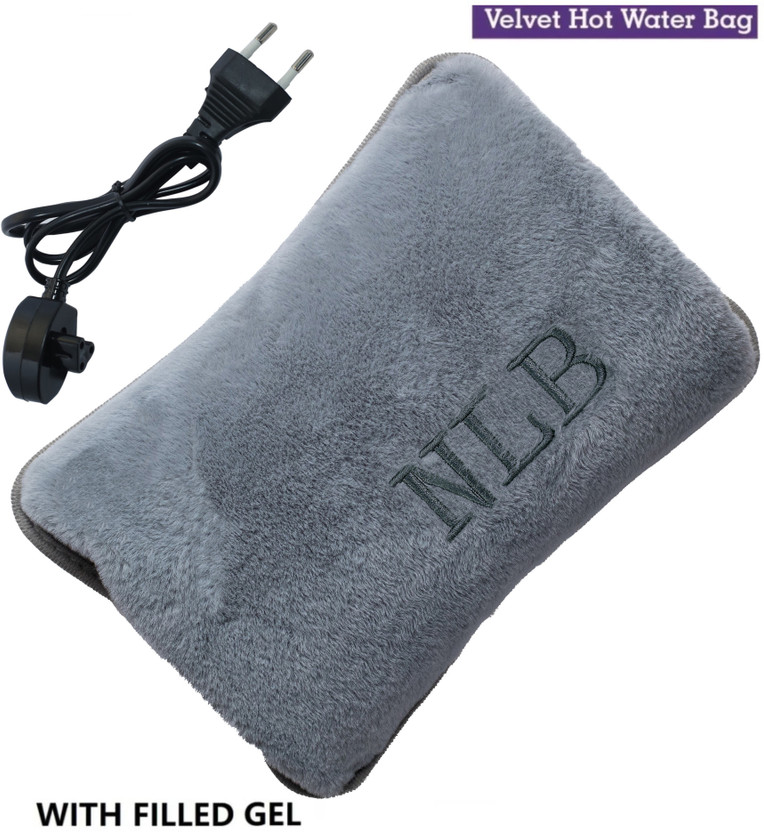 AELENCY Premium Hot Water bag | Heating Bag | Period Heating Pad | Heat Bag Premium Quality Insulated Hot Water Bag For Muscles Joint and Period Cramp 1 L Hot Water Bag(Grey)