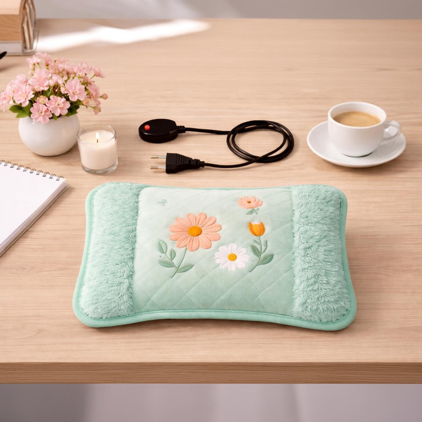 DR. DR. SRADISH Electric Hot Water Bag velvet Heating Pad | Reusable Pain Relief Heat Pad Back, Knee Pain & Winter Warmth | Leak-Proof Multi Colour Assorted Design Velvet 900 ml Hot Water Bag(Multicolor) - Flipkart Deal