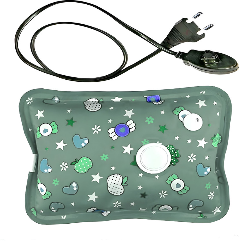 CRETO Electric Winter Special Heating-Pouch/Heating Bag PVC Electric 1 L Hot Water Bag(Multicolor)