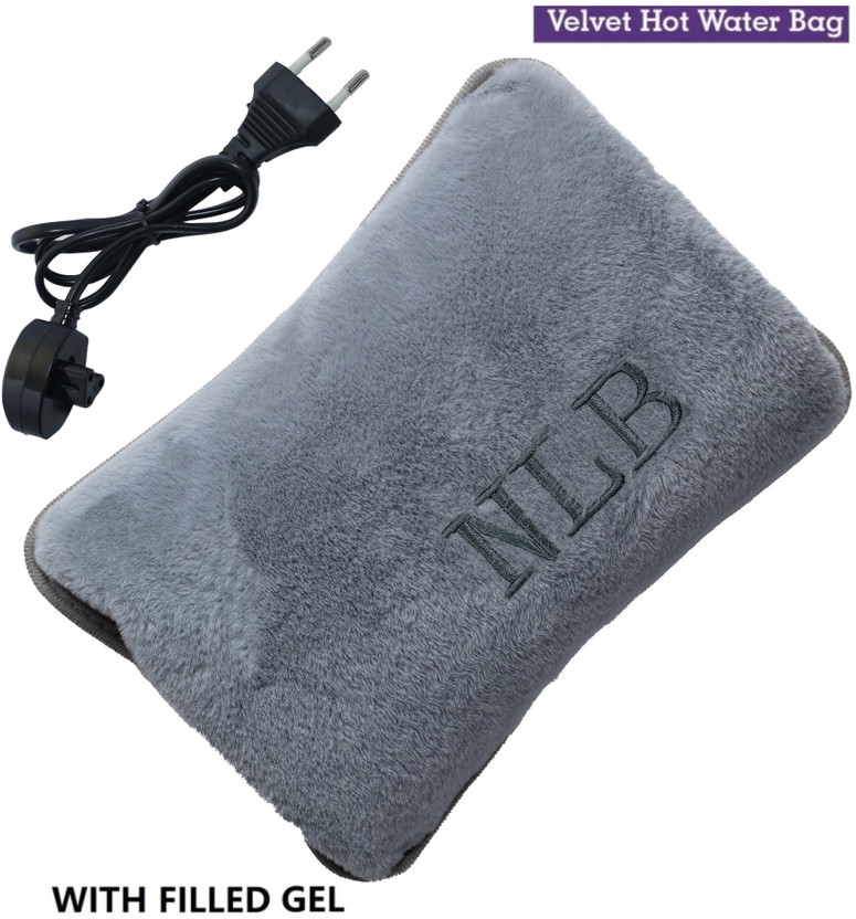 AELENCY Premium Hot Water bag | Heating Bag | Period Heating Pad | Heat Bag Premium Quality Insulated Hot Water Bag For Muscles Joint and Period Cramp 1 L Hot Water Bag(Grey)