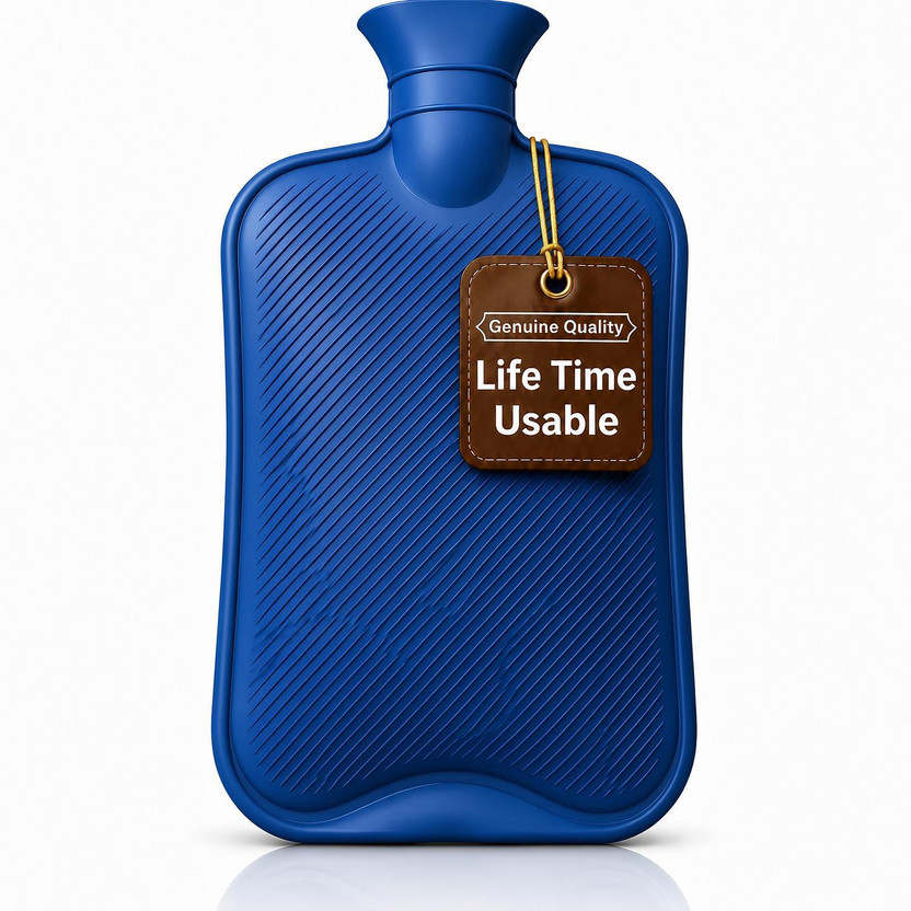 HEAREAL HEALTH CARE Hot Water Rubber bag for Pain Relief Therapy non electrical 2000 ml Hot Water Bag(Blue)