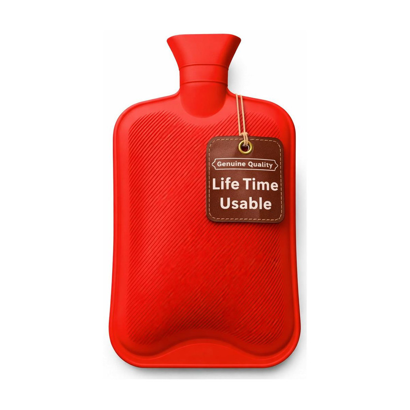 HEAREAL HEALTH CARE Multipurpose Hot Water Rubber bag for Pain Relief Therapy (Pack of 1) non electrical 2000 ml Hot Water Bag(Red)