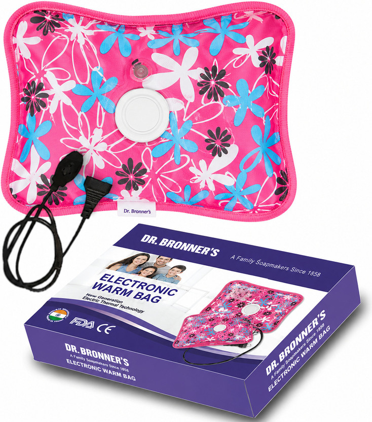 Dr.Bronner's Heating Pad Gel Full Body Pain Reliever Electric 1 L Hot Water Bag Electric 1 L Hot Water Bag(Multicolor)