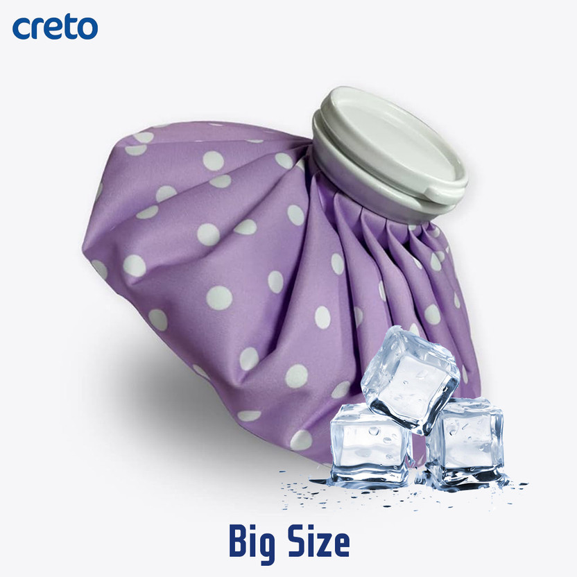 CRETO New Pain Reliever 9Inch Hot & Cold Pack Ice Bag Hot & Cold Pack 1 L Hot Water Bag(Multicolor)