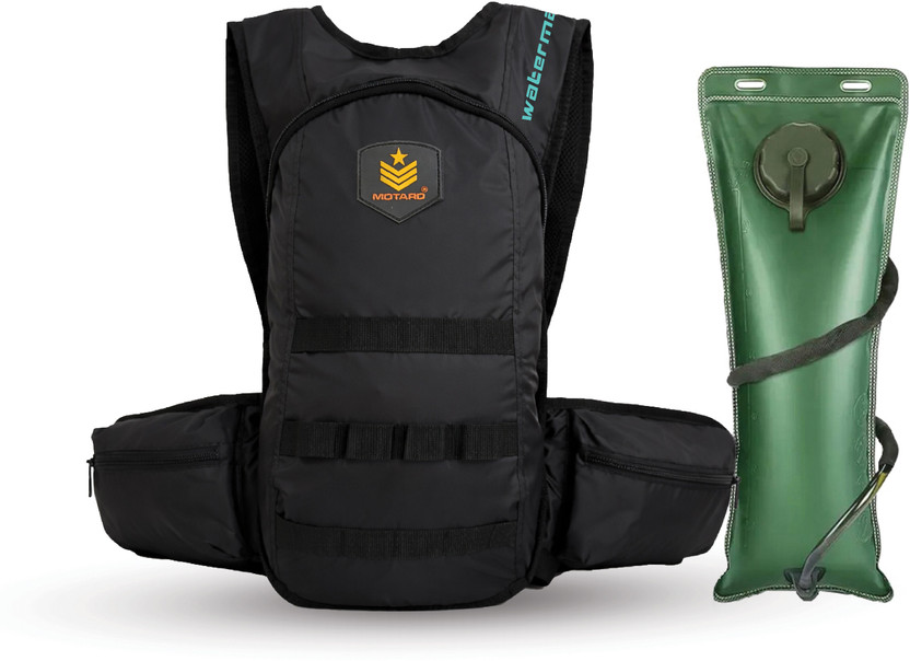 Motard Waterman H20 Hydration Tactical Backpack Black with 3L Hydration Pack