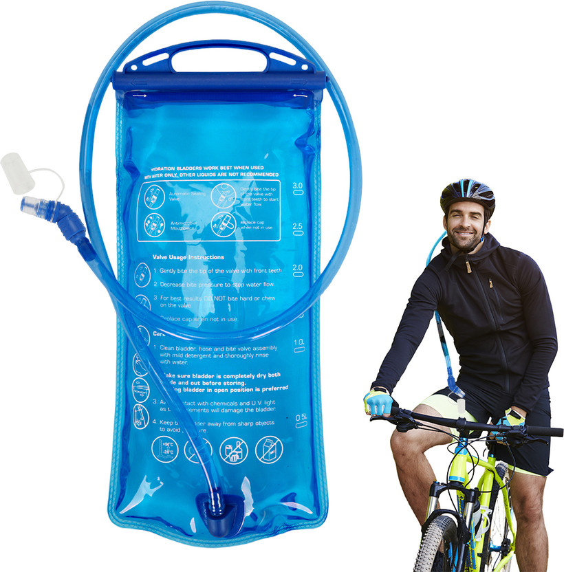 SUPVOX 3L Hydration Bladder with Hose Lightweight for Hiking Hydration Pack