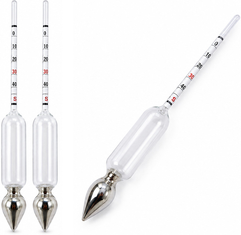 hksales hksales Silver Milk Testing Combo Professional Lactometer Set High Accuracy Dairy Use Hydrometer - Flipkart Deal