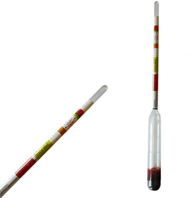 SwastikMart Glass Alcohol Meter | Reusable Manual Hydrometer for Liquid & Spirit Testing Hydrometer