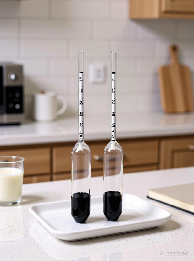 hksales hksales Double Tested Milk Lactometer Pack of 2 | Black Milk Purity Testing Device Hydrometer - Flipkart Deal