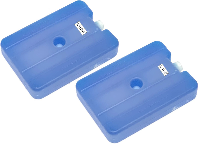 Ashni Reusable Plastic Gel Ice Bricks For Traveling Ice Blocks for Medicine And Food Cold Pack Pack(Blue)