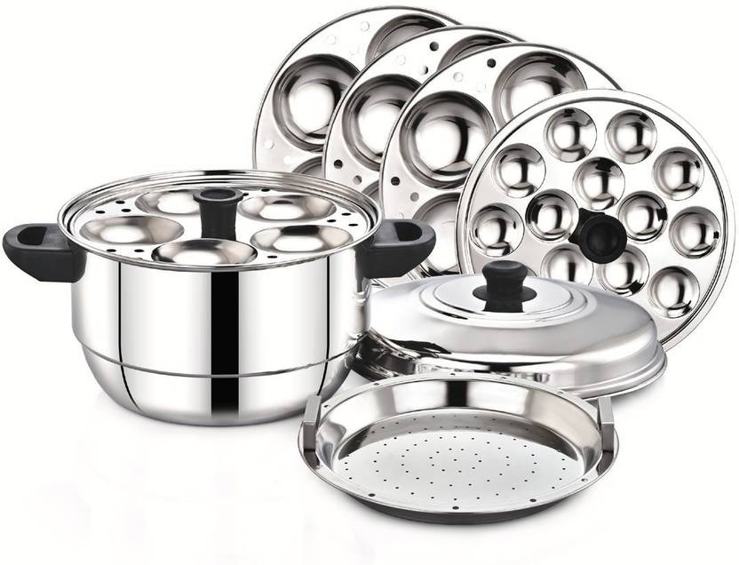 DIAMOND Multi Steamer Pot (4 Idli Plates/20 Idlis, 1 Mini Idli Plate