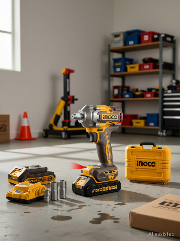 INGCO 20V Lithium-ion 400nm CIWLI2040 Cordless Impact Wrench(1/2 inch)