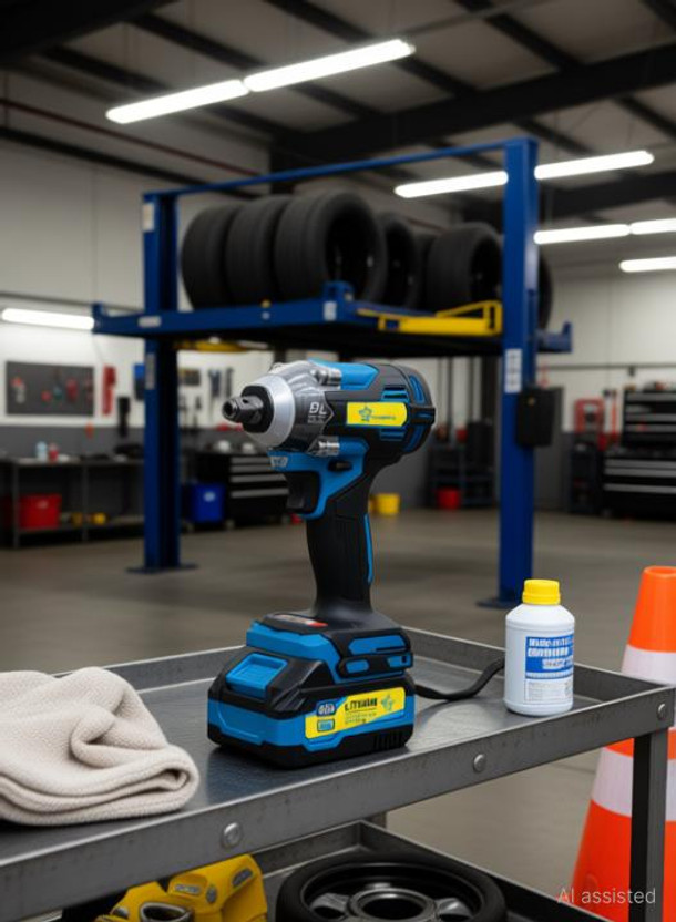 Buy From Best Cordless Impact Wrench | Auto Hammer Wrench Machine for Car & Industrial Usage Cordless Impact Wrench(1/2 inch)