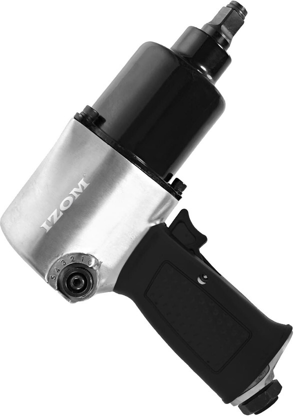 IZOM 450 ft-lbs Air Powered 576NM Torque 7000 RPM Twin Hammer 90 PSI for Tire Change Pneumatic Impact Wrench(1/2 inch)
