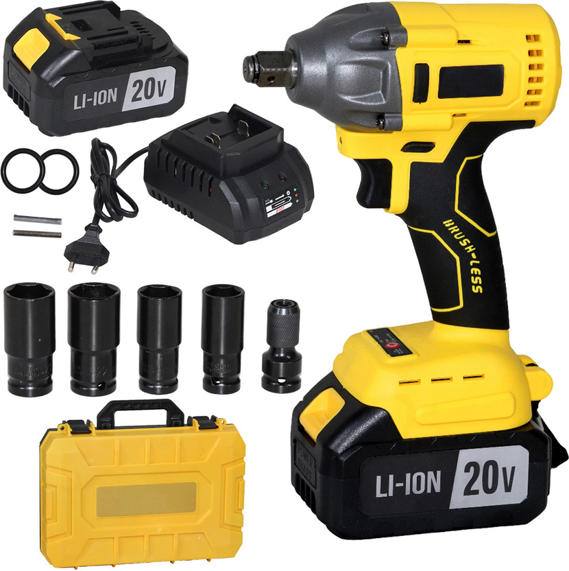 Digital Craft 20V Cordless Impact Wrench, 430Nm Torque, 2400RPM, 2 x 4.0Ah Battery Packs Cordless Impact Wrench(1/2 inch)