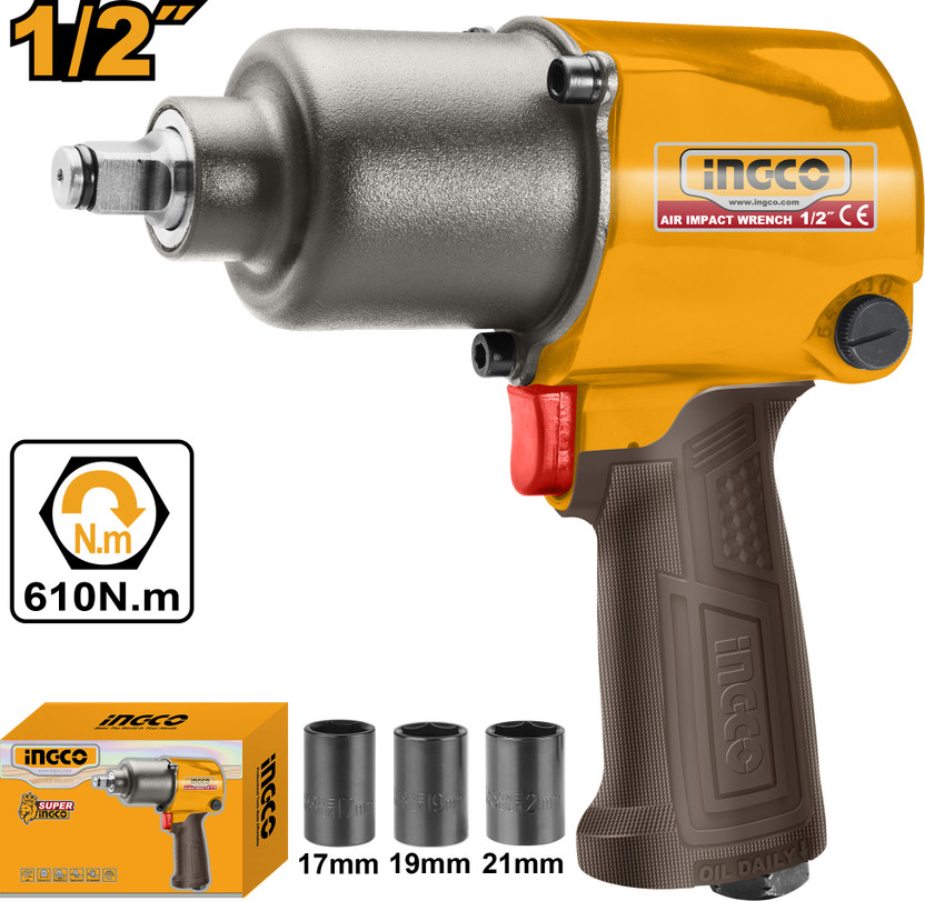 INGCO Pneumatic Impact Wrench(1/2 inch)
