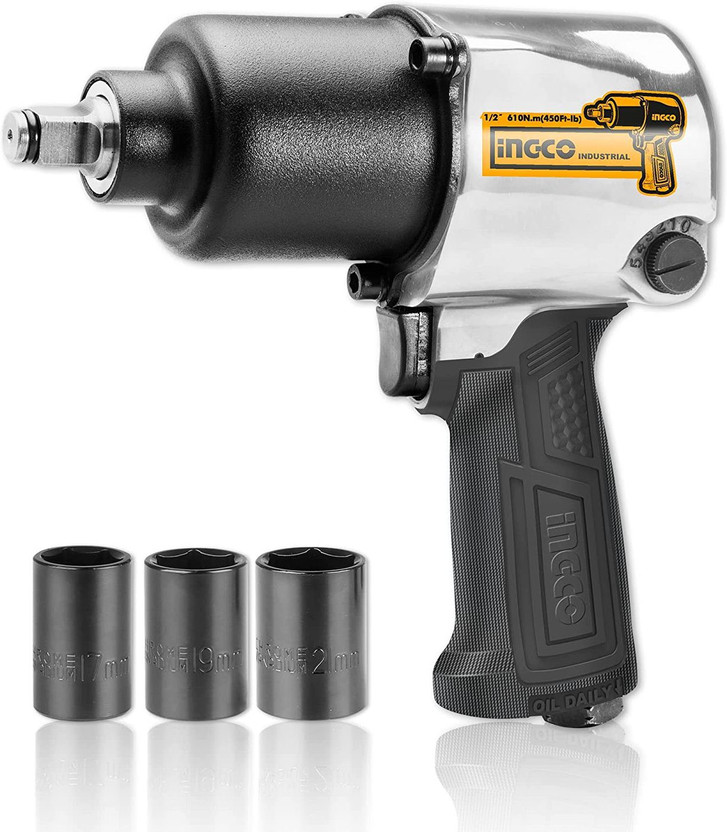 INGCO 7000 rpm | 610Nm Pneumatic Impact Wrench(1/2 inch)