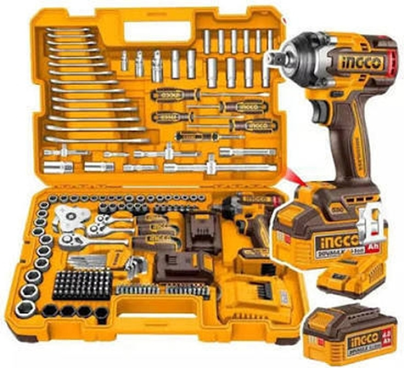INGCO 172 Pcs Cordless impact wrench tools set , HKTHP41723 Cordless Impact Wrench(1/2 inch)