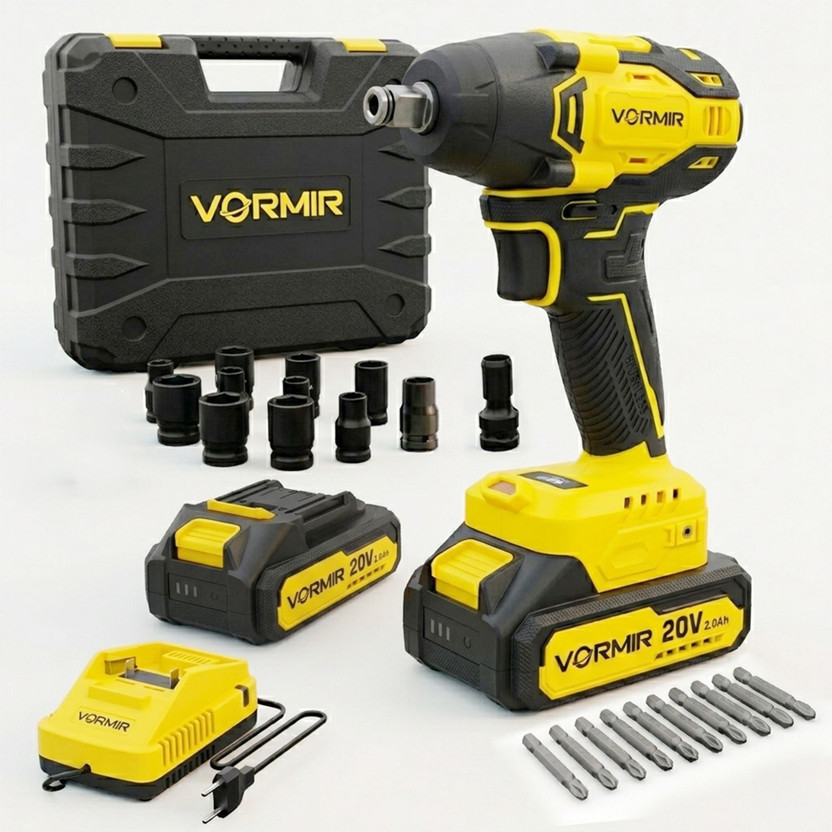 iBELL VR BW21-32 Brushless Cordless Impact Wrench,320Nm,3000RPM,3700IPM,2.0Ah Cordless Impact Wrench(1/2 inch)