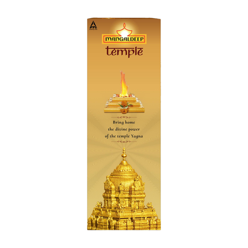 MANGALDEEP Temple Yagna Gold Agarbatti (40 sticks) Temple yagna(40 Units, Set of 1)