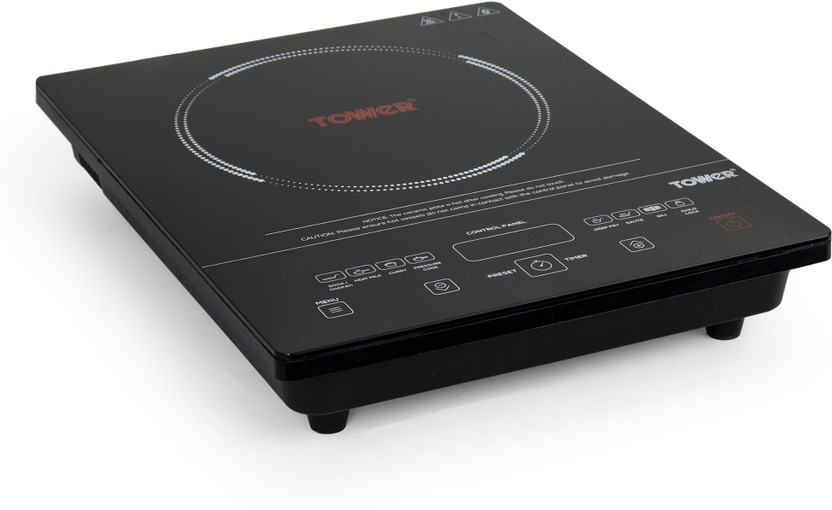 Tower 2000 W Induction Cooktop Touch Panel(Black, Windsor, 7 Preset Menus, Portable Electric Stove, Fast Heating, Energy Efficient)