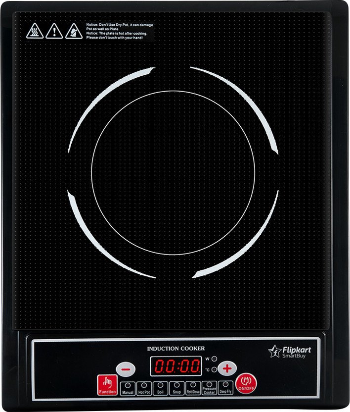 Flipkart SmartBuy 1400 W Induction Cooktop Push Button(Black, PowerPlus)