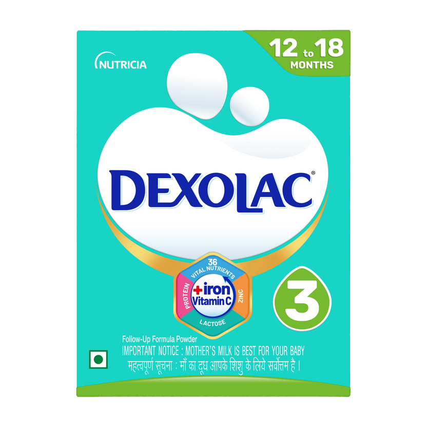 DEXOLAC Stage 3 Follow Up infant milk formula Powder for Babies(400 g, 12+ Months)