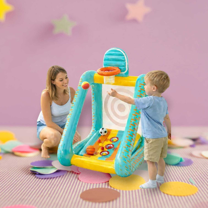 Tiny Tales Inflatable Sports Activity(IND*9140756) Center for Kids Inflatable Ball Pits(Multicolor)