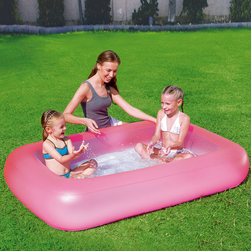 Buddynjoy Inflatable Swimming Pool for Kids & Adults, Portable Home Pool Bathtub Inflatable Swimming Pool(Pink)