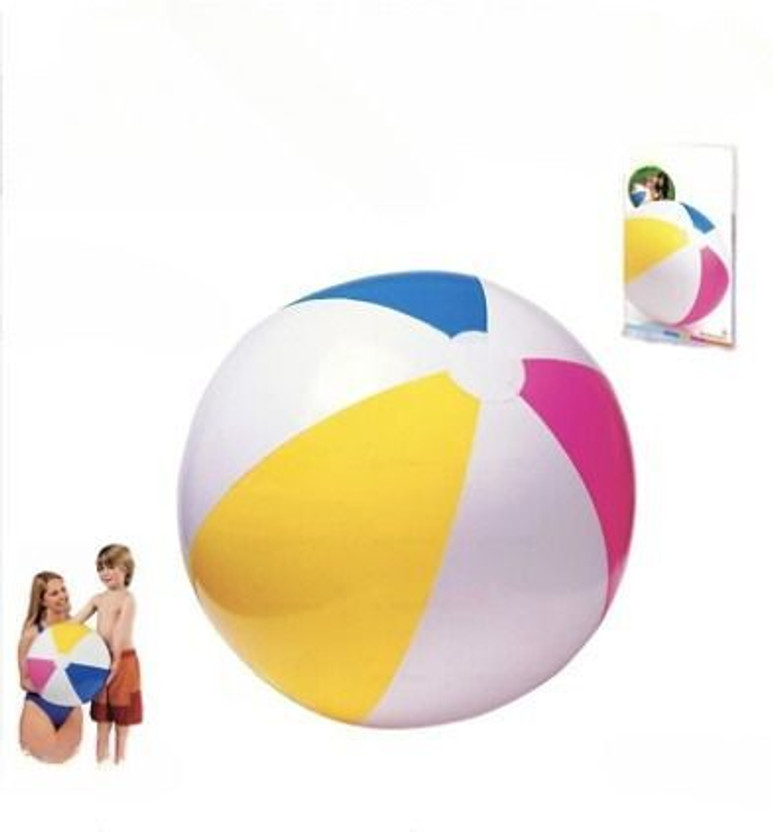KinderTales 59020 PVC Inflatable Wholesale Glossy Panel Beach Ball Inflatable Infatable Ball(Multicolor)