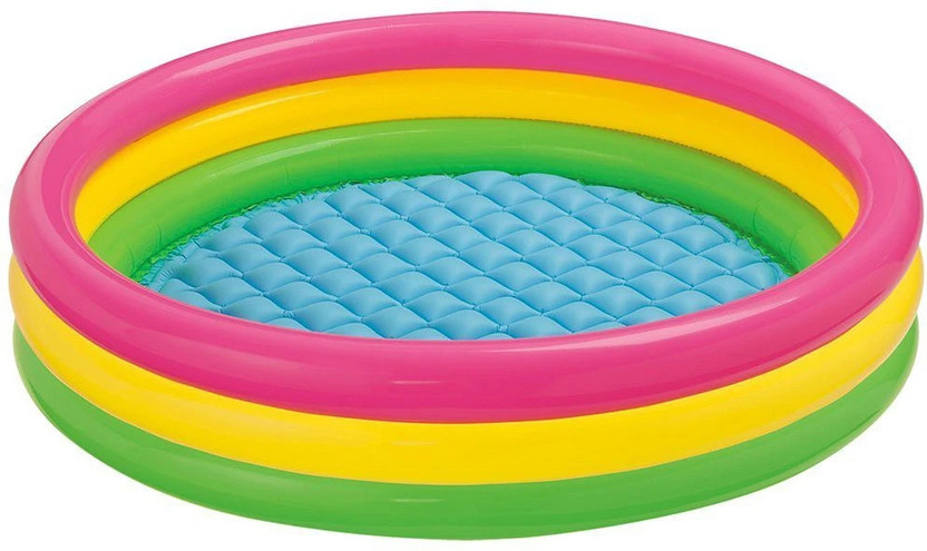 INTEX billionBAG 3ft Round Baby Inflatable Swimming Pool(Multicolor)