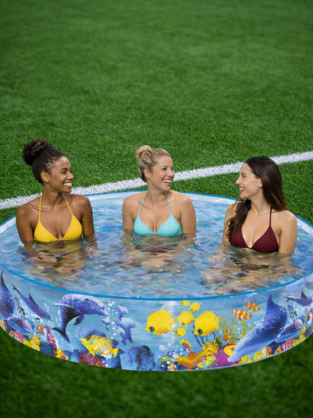 Intelligent Swimming Pool for Kids Without Air Home Garden Inflatable Swimming Pool(Multicolor)