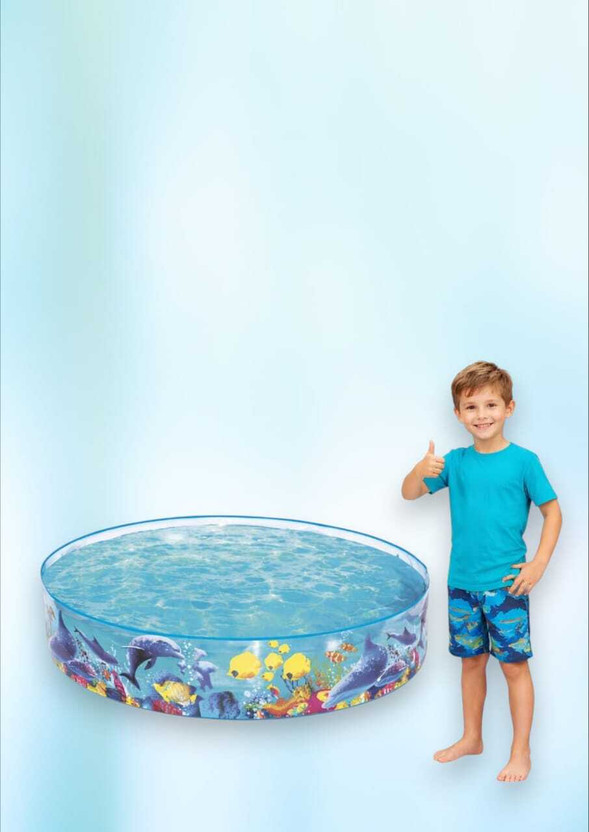 Intelligent Swimming Pool for Kids(IND*754) Without Air Home Garden Inflatable Swimming Pool(Multicolor)