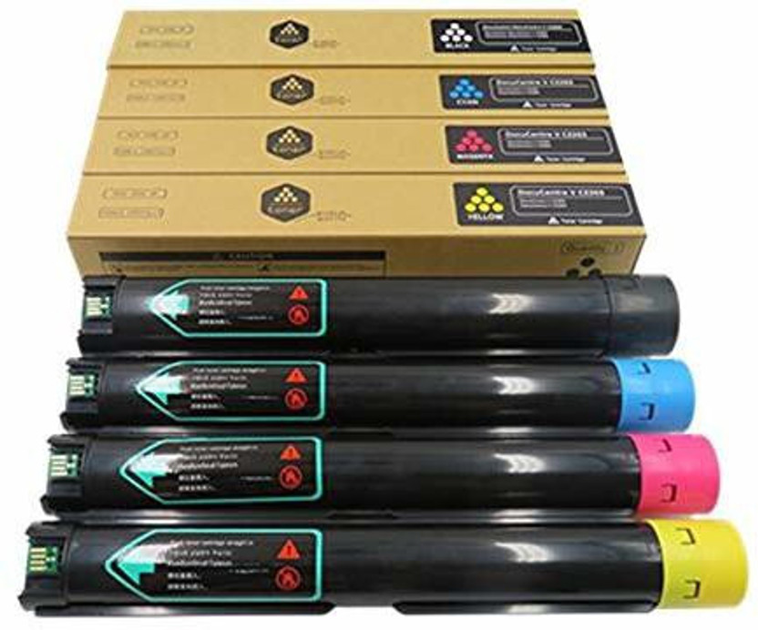 vevo toner cartridge Compatible [Extra High Capacity] Toner for Xerox Versalink C7020/C7025/C7030 Printer (4 Color Pack) - Black 23,600 and Colors 16,500 Pages (106R03737, 106R03738, 106R03739, 106R03740) Black + Tri Color Combo Pack Ink Toner