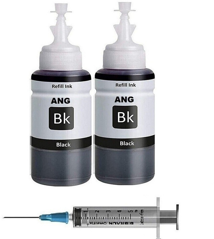 Ang Refill ink For 805 ink Cartridge 2332 Printer 100ML Each Bottle With Syringe Black - Twin Pack Ink Cartridge