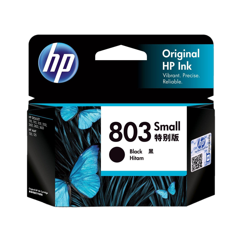 HP 803 Small Black Ink Cartridge