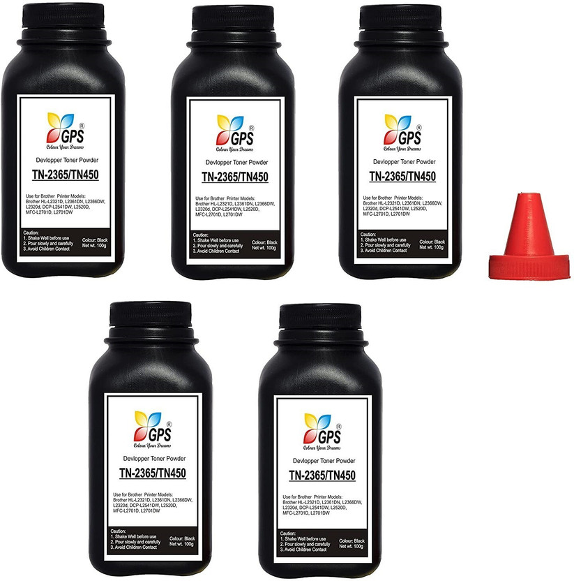 GPS GPS Colour Your Dreams TN-2365 Toner Powder 80gm Black Ink Toner Powder - Flipkart Deal
