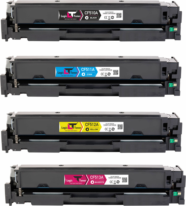 LOGIC TONER CF510A Black , CF511A Cyan , CF512A Yellow , CF513A Magenta Black + Tri Color Combo Pack Ink Toner