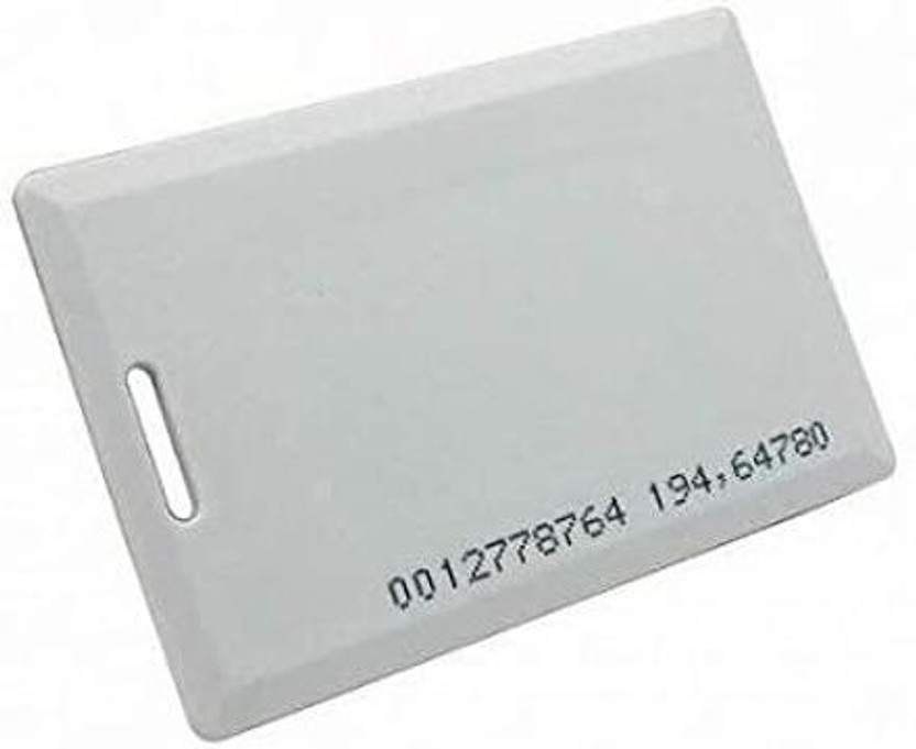 Kosh RFID Cards Clamshell Thick 1.8mm LF 125 kHz Proximity Card (Pack Of 100) White Ink Cartridge