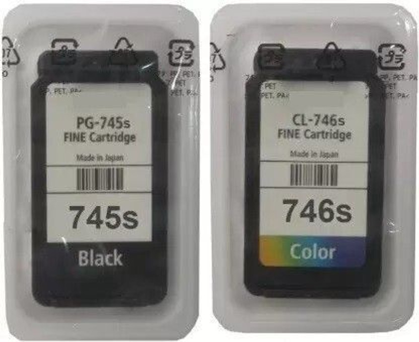 HYNEAR PG745S Printers Black + Tri Color Combo Pack Ink Cartridge