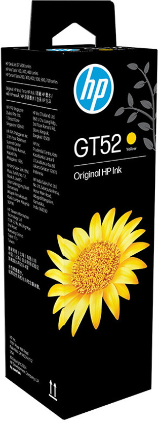 HP HP GT52 for HP 315, 316, 319, 416,500, 515, 525, 516, 530, 580, 585 Yellow Ink Bottle - Flipkart Deal