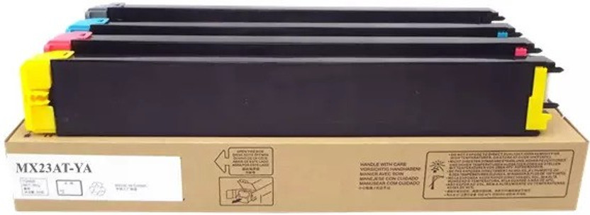 vevo vevo toner cartridge Mx-23at Toner Cartridges Compatible With Sharp Mx-2508nc,2008uc,2018u,2338n Black + Tri Color Combo Pack Ink Toner - Flipkart Deal