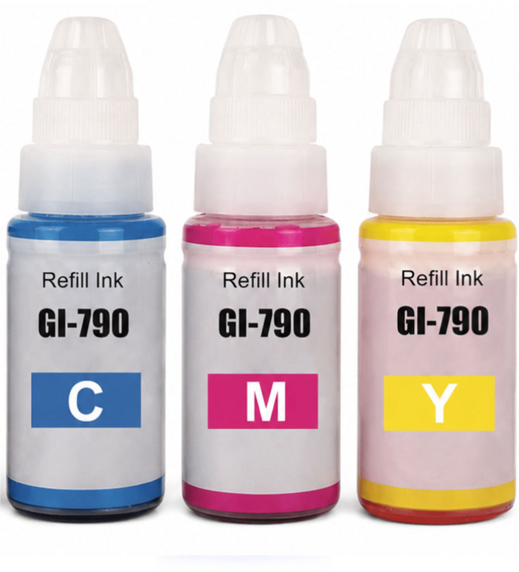 Gedi 790 Ink Bottle for Canon Pixma G2010, G2000, G1010, G4010, G4000 Printer Tri-Color Ink Bottle