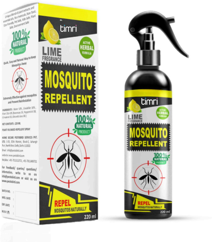 Timri Mosquito Repellent Room Spray Non-Toxic 100% Herbal(200 ml)