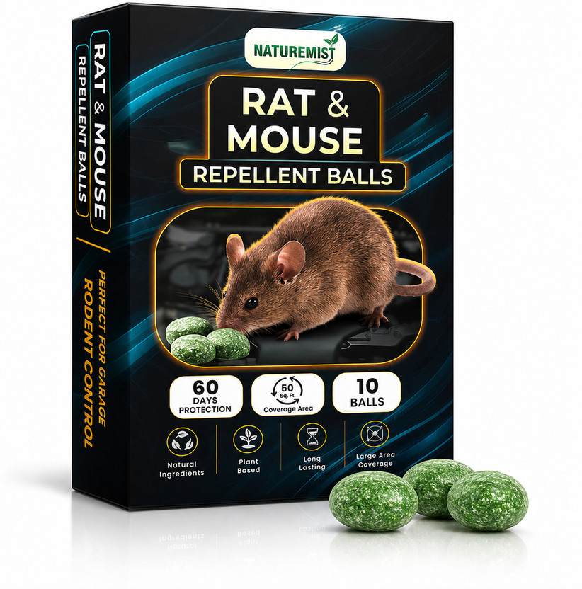 Naturemist Rat killer | Rat Repellent Balls | Rat Repellent Instant Rodent Control(10 Units)