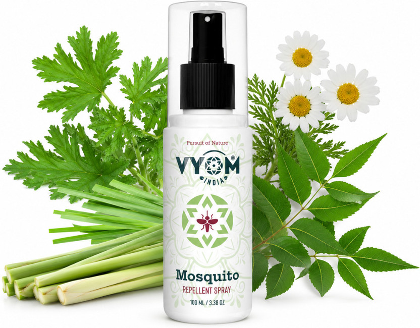 VYOM VYOM INDIA Mosquito Repellent Room Spray|Kids Safe & Deet Free|Purely Organic & Plant Based(100 ml) - Flipkart Deal