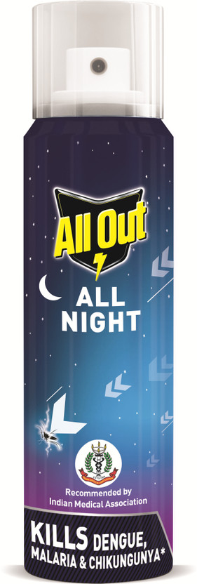 All Out All Night Mosquito Killer Spray, 12 Hours protection, Lasts 60 Nights(30 ml)