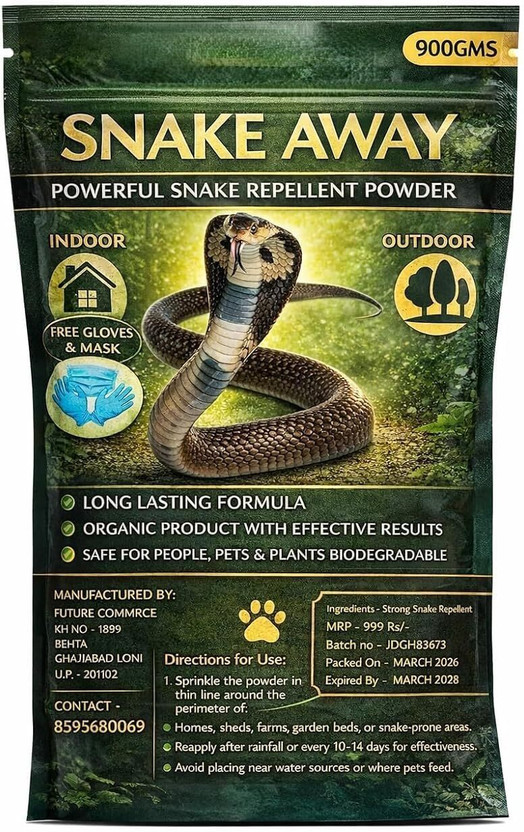 DIGITALGUARDEER Strong Snake Repellent Powder 100g | Indoor & Outdoor Snake Deterrent Powder(100 g)