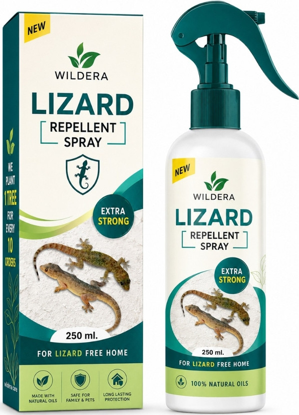 WILDERA Lizard Repellent Spray | Safe & Effective Herbal Lizard Control Spray(250 ml)