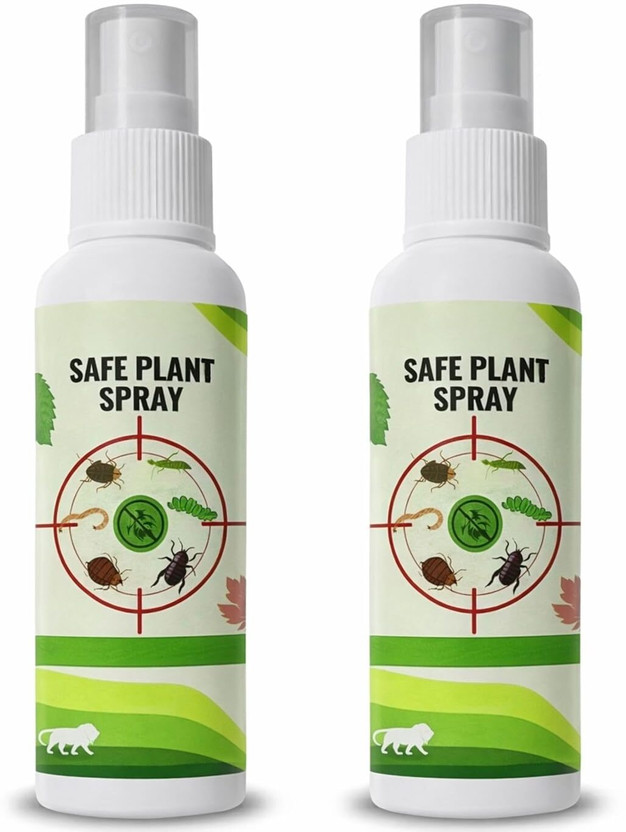 GROSSAMER Natural Plant Spray Organic Pest Control Indoor Care Outdoor Safe(Pack 02)(2 x 100 ml)